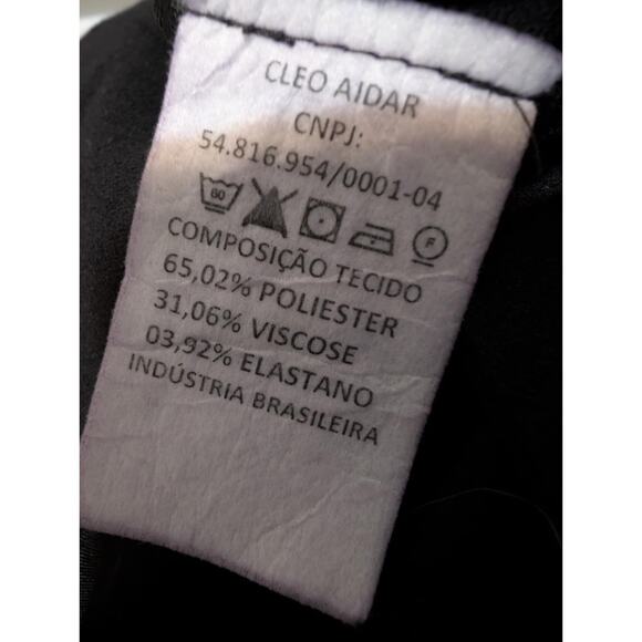 Cleo Aidar Black Short Dress Sheer Long Sleeve Semi-Formal Plus Size EU 50 US 20 - Picture 10 of 13